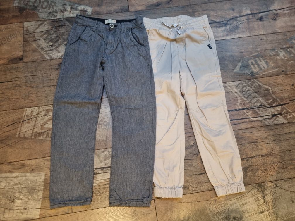7 par spodni jeans materiałowe 122 cm