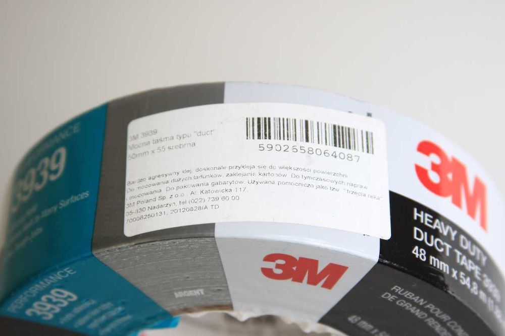 taśma naprawcza 3M 3939 Wodoodporna  tekstylna 48mmx54.8m SUPER MOCNA!