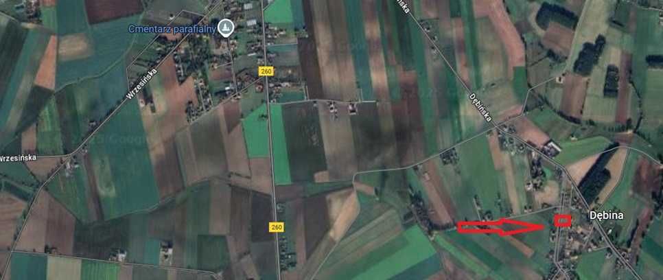 Sprzedam działkę budowlaną na Dębinie 1195 m.