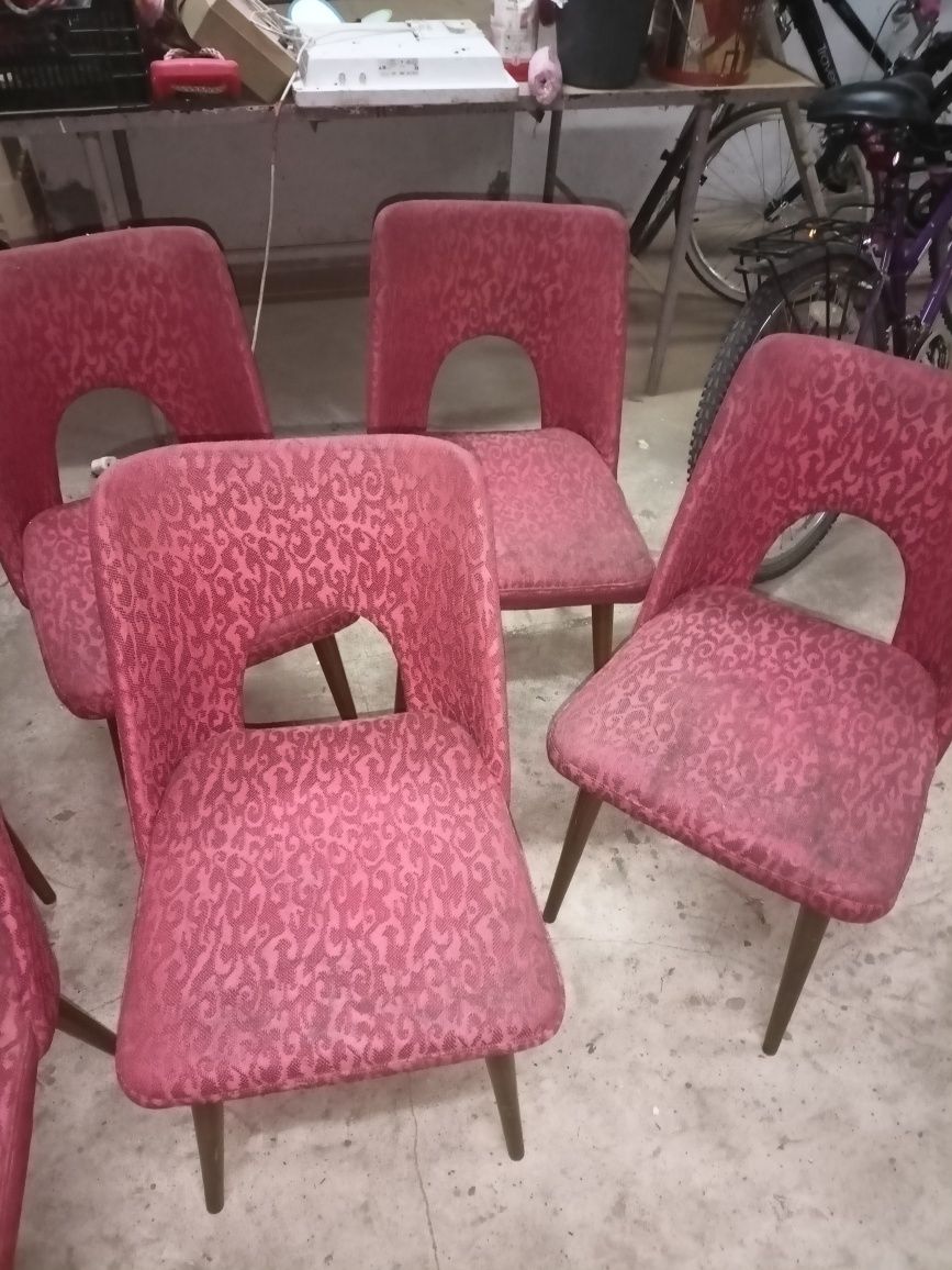 Krzesła muszelki PRL 2 szt