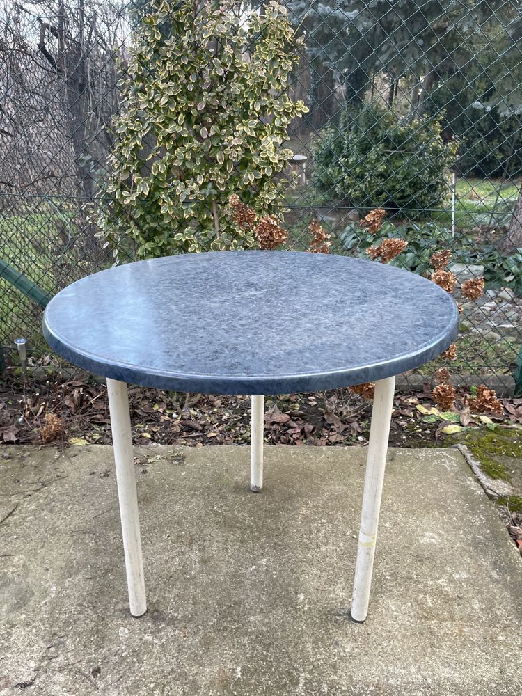 Stolik blat okrągły śr.80cm OKAZJA