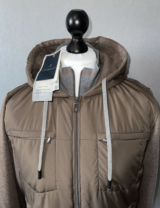 Комбинированая куртка-бомбер Capobianco