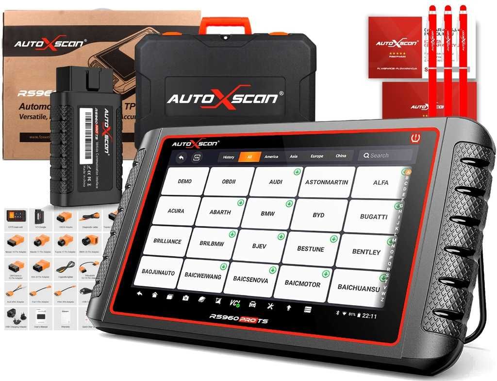 Tester diagnostyczny AUTOXSCAN RS960 PRO TS POLSKI