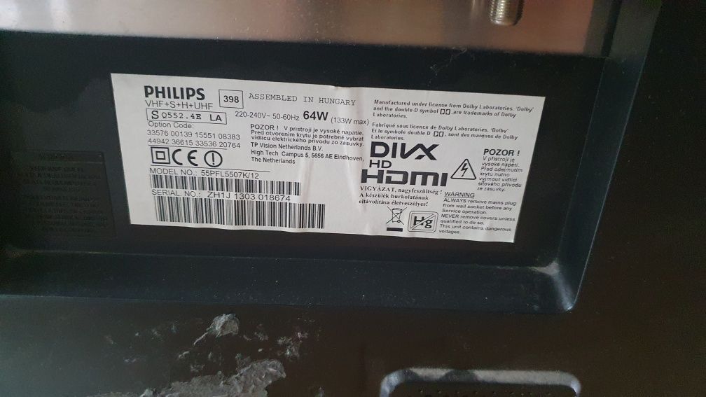 Telewizor philips 55pfl5507k/12