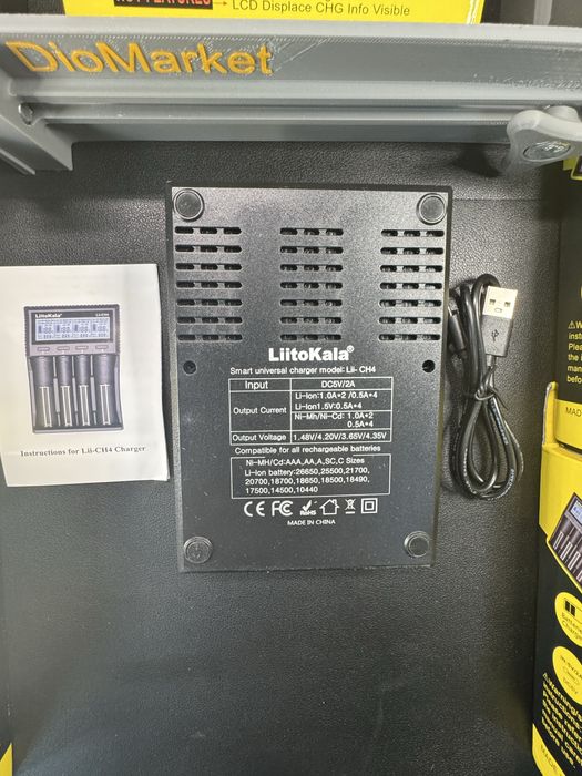 Зарядний пристрій LiitoKala Lii-CH4  Li 1.5 Ni Mh Li ion LiFePO4