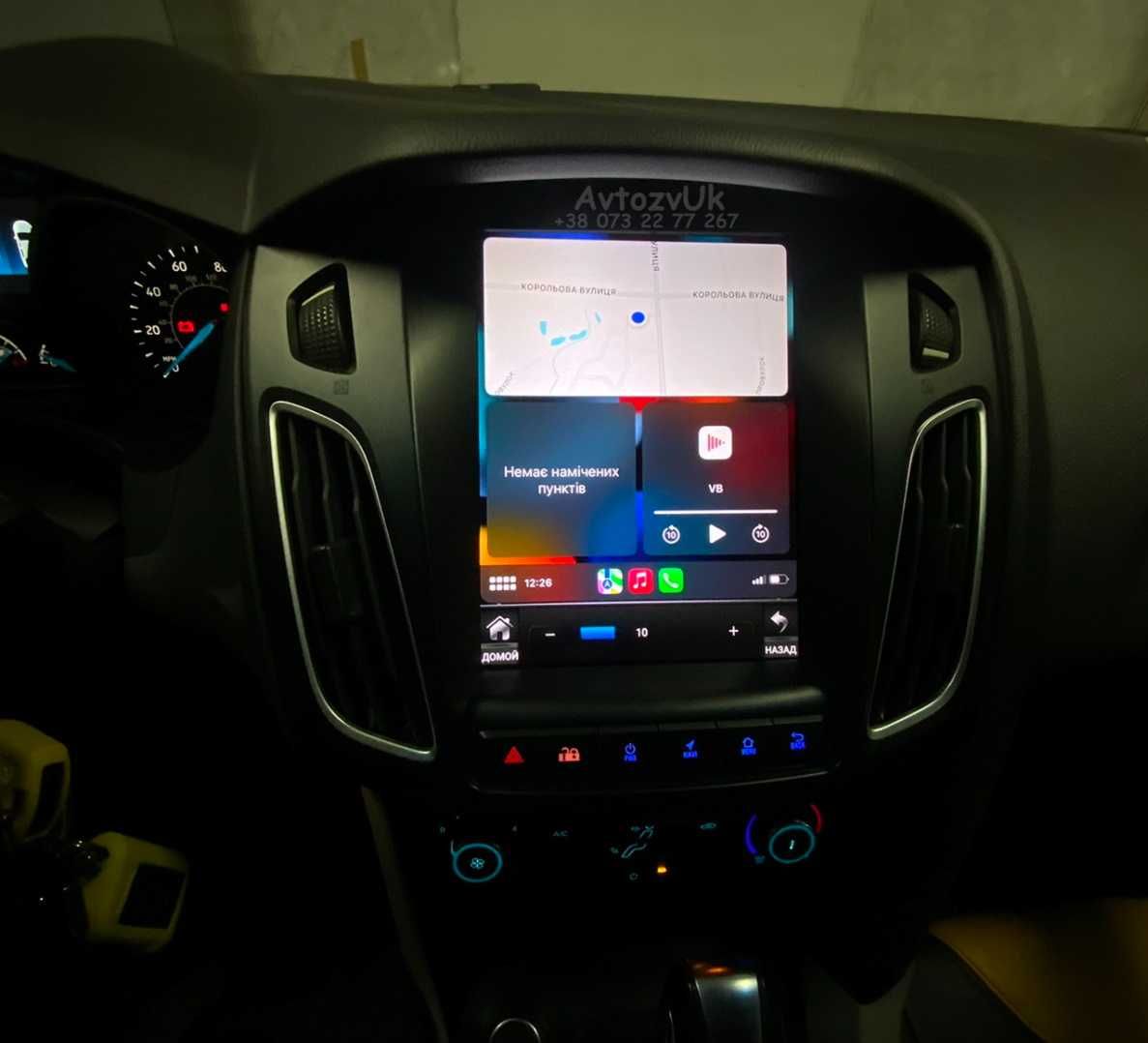 Магнитола FOCUS 3 Ford Фокус GPS USB Tesla дисплей CarPlay Android 14