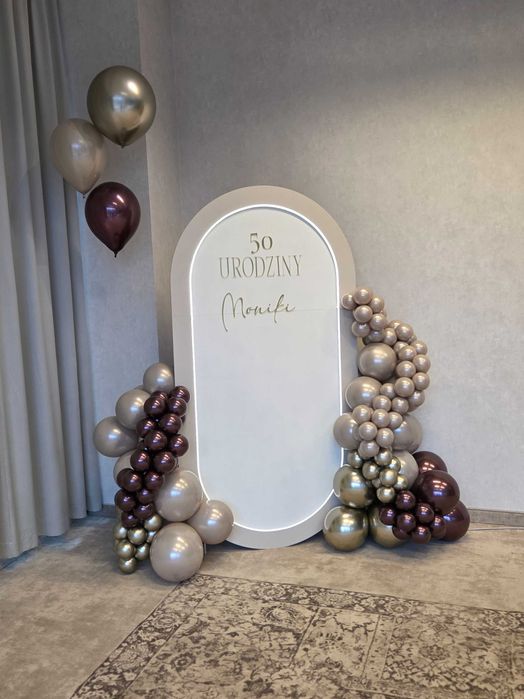 Ścianki do zdjęć,dekoracja przyjęć,girlandy balowe,