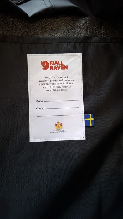 Czarny plecak Fjallraven.