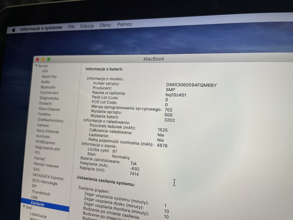 Apple Macbook 12 retina 8gb 512ssd złoty 97cykli bateria