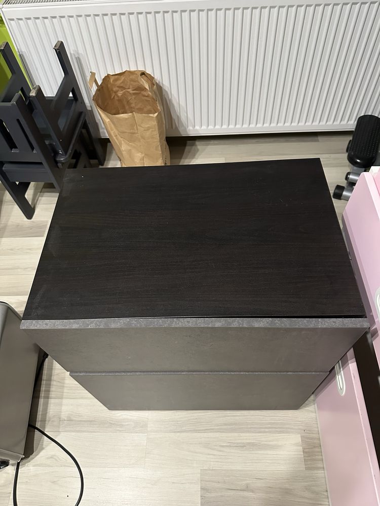 Szafka komoda nocna Besta IKEA 2 szuflady 60x40x64