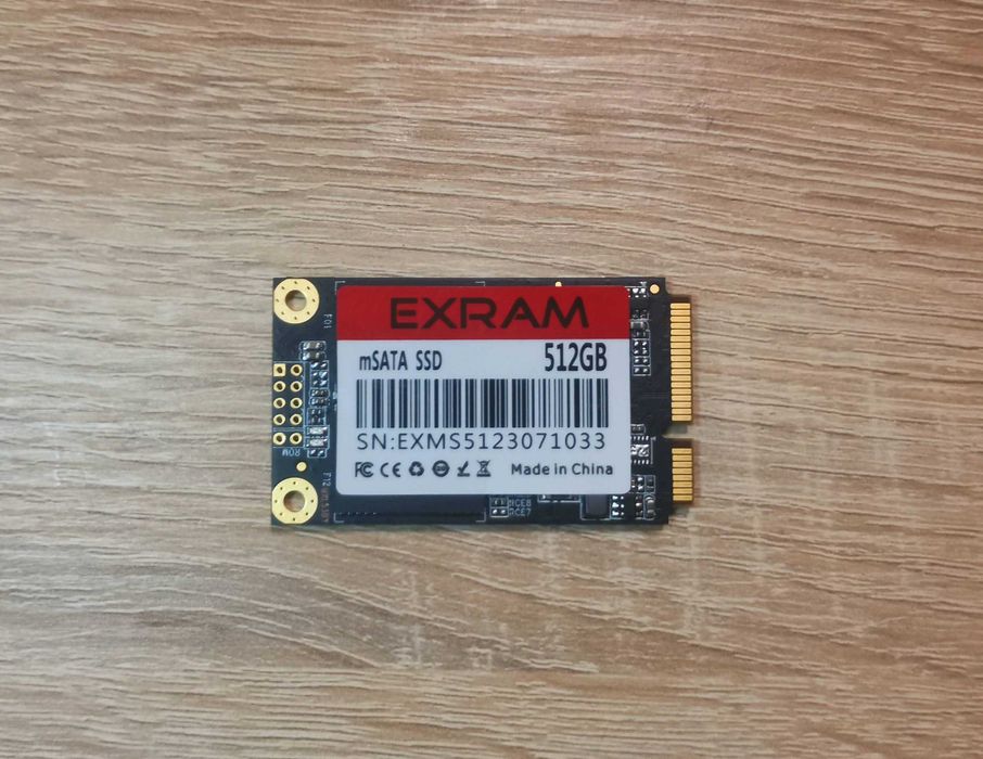 mSATA 512Gb SanDisk EXRAM SSD на 3D NAND TLC чипах