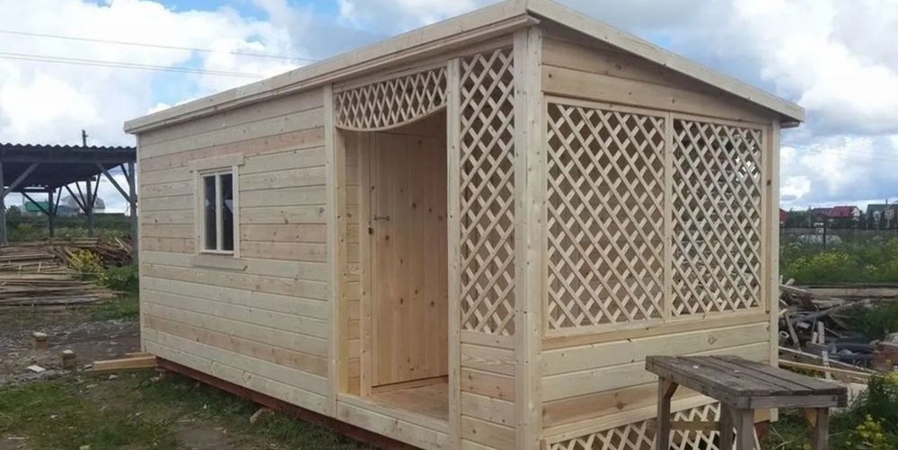 Хозблок, сарай, бытовка с дровником