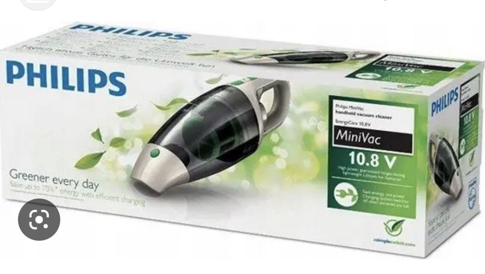 Акамуляторный ручной пылесос philips fc 6148 minivac eco