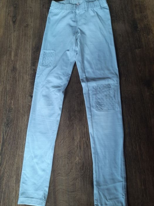 Biale legginsy 158cm h&m.