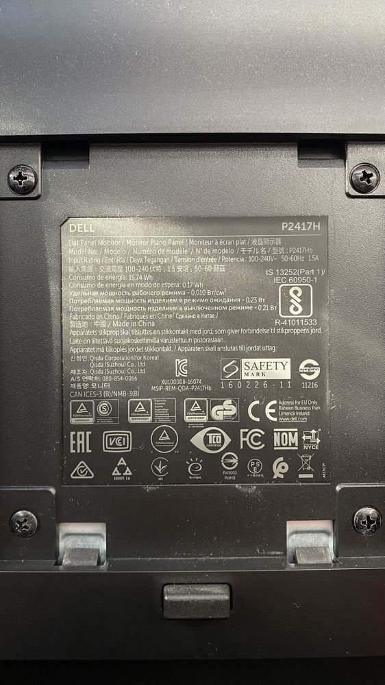 Монітор Dell P2417H