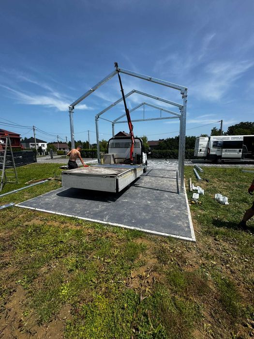 Garaż Na Gotowo Konstrukcja Płyty Warstwowe 5x7x4m 35m2 PRODUCENT