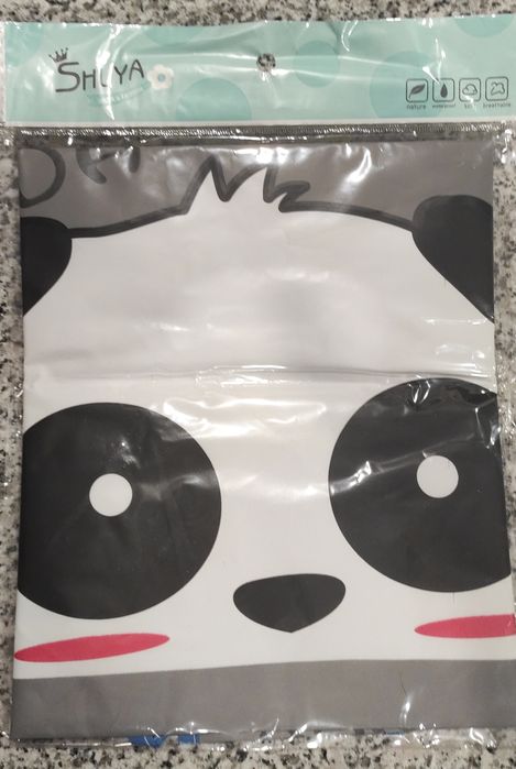 Avental plástico panda