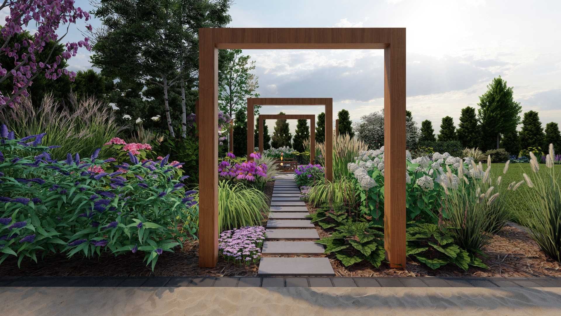 Projektowanie ogrodów, wizualizacje 3D, architektura krajobrazu