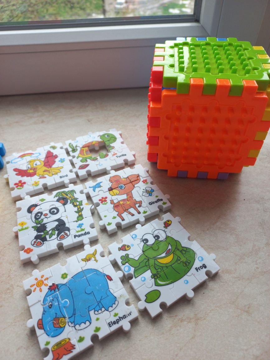 Іграшки розвиваючі, кубик, пазли