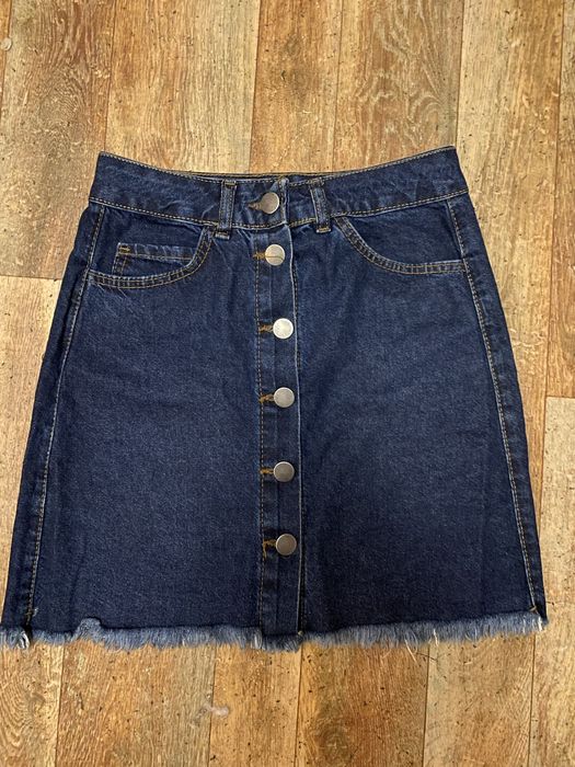 Юбка  джинсова  трапеція