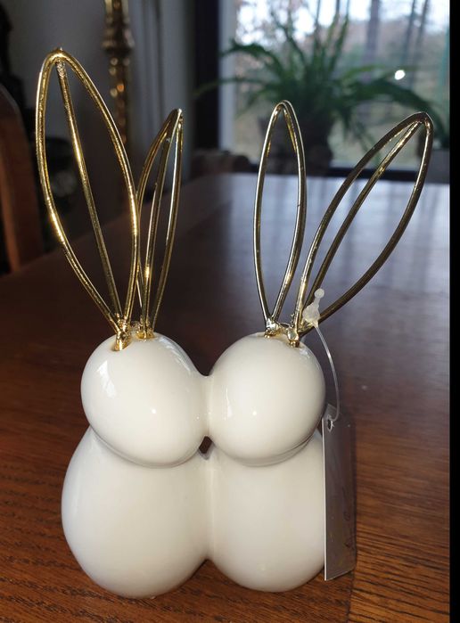 Zające ozdobne * ceramiczne * nowe