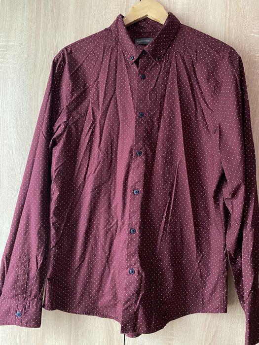 Bordowa koszula