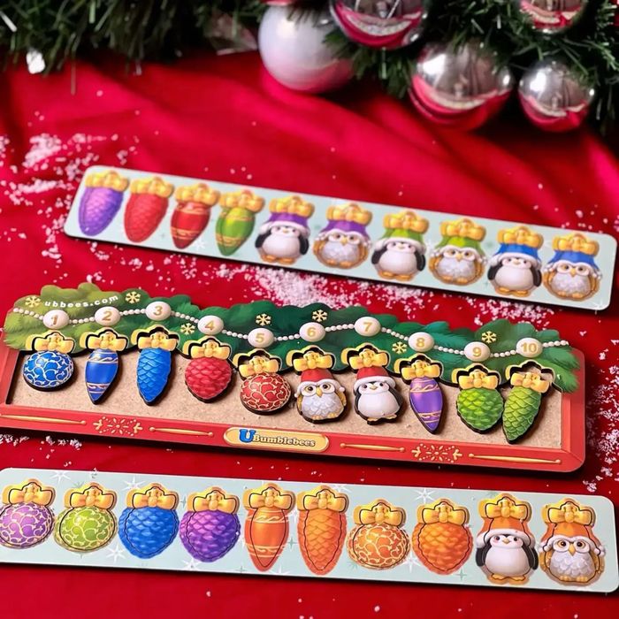 Новорічна гра Лабіринт, іграшки печиво половинки Паровоз Ань Янь Ubee