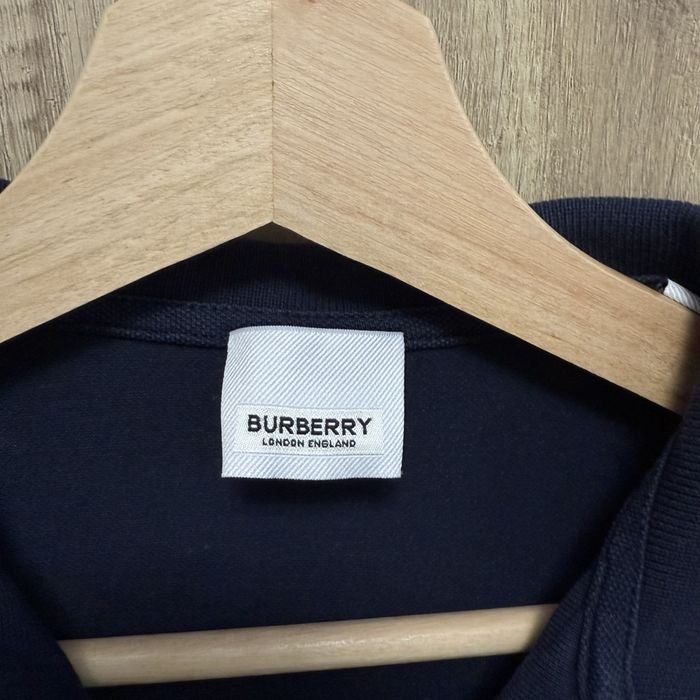 Оригінальне поло Burberry темно-синє (жіноче)