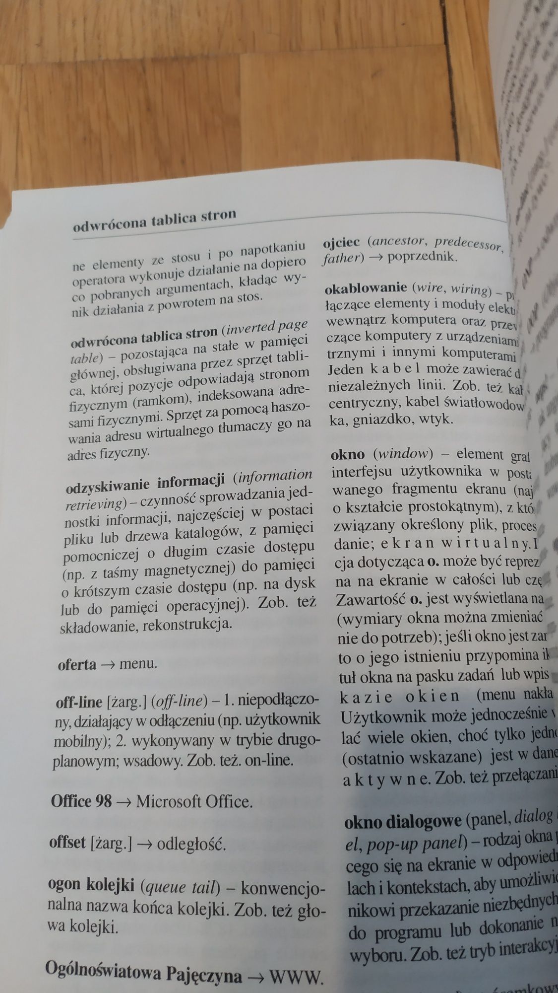Słownik szkolny komputer internet encyklopedyczny