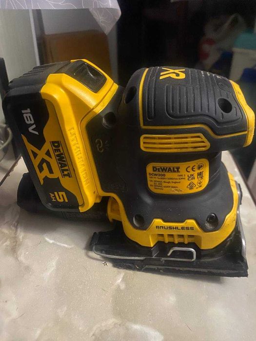 Шліфмашина вібраційна акумуляторна DeWALT DCW200 + АКБ Original