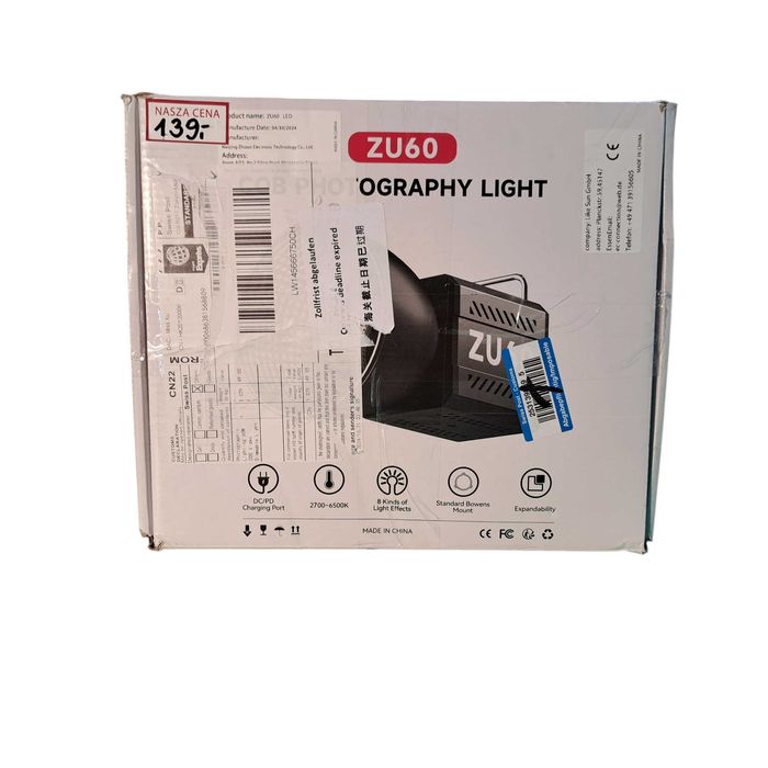Lampa studyjna ZU60