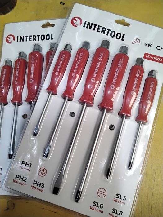 Набір ударних викруток 6 од. INTERTOOL HT-0403