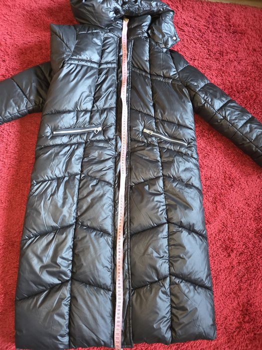 Ochnik płaszcz długa kurtka M czarny kolor