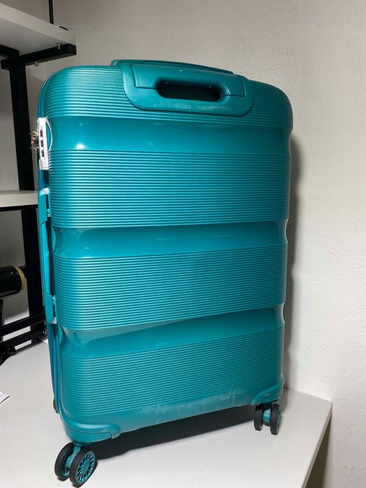 Walizka Kono 66L 65Cm M Tsa Pp Twarda Lekka Turkusowa Używana