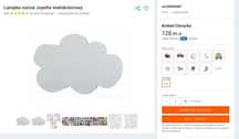 Lampka nocna Joyelta wielokolorowy chmurka