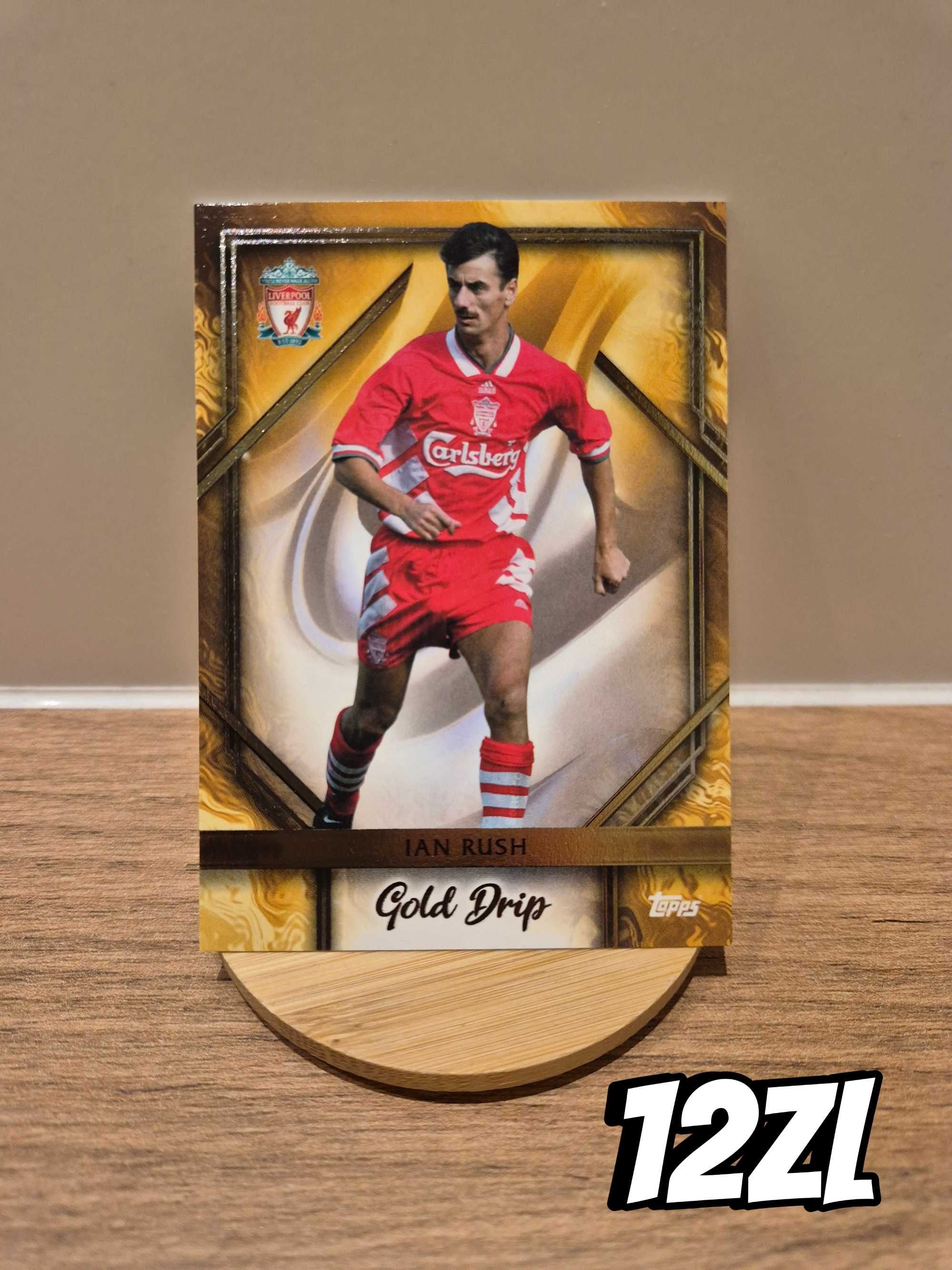 Topps Liverpool Ian Rush i Mohamed Salah Golden Drip