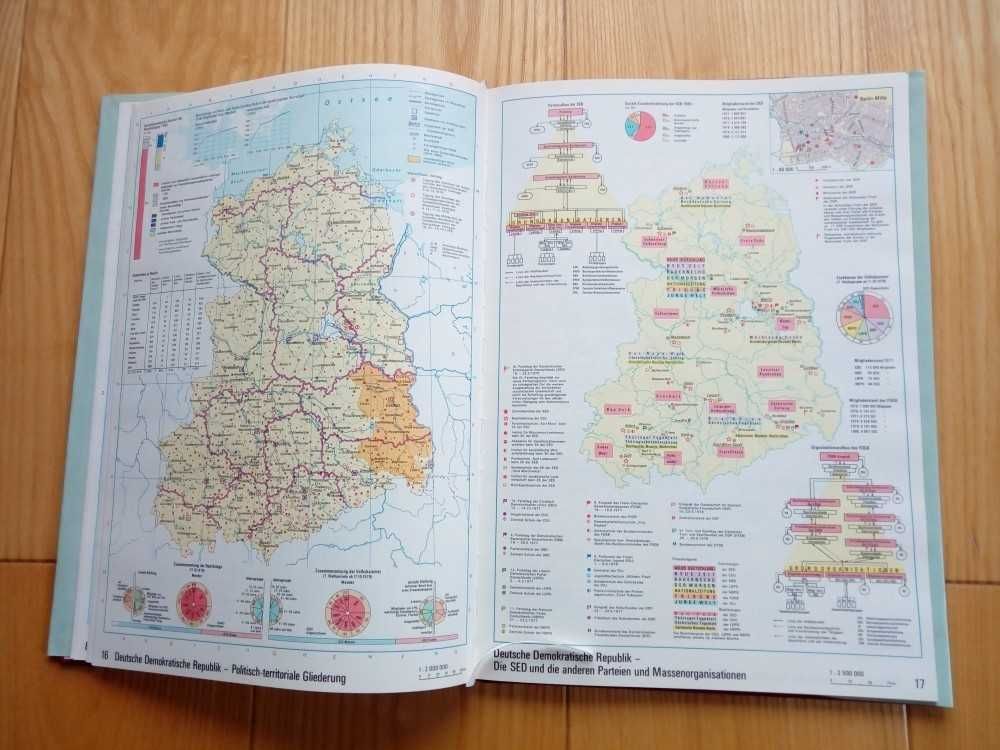 Atlas geograficzny - język niemiecki