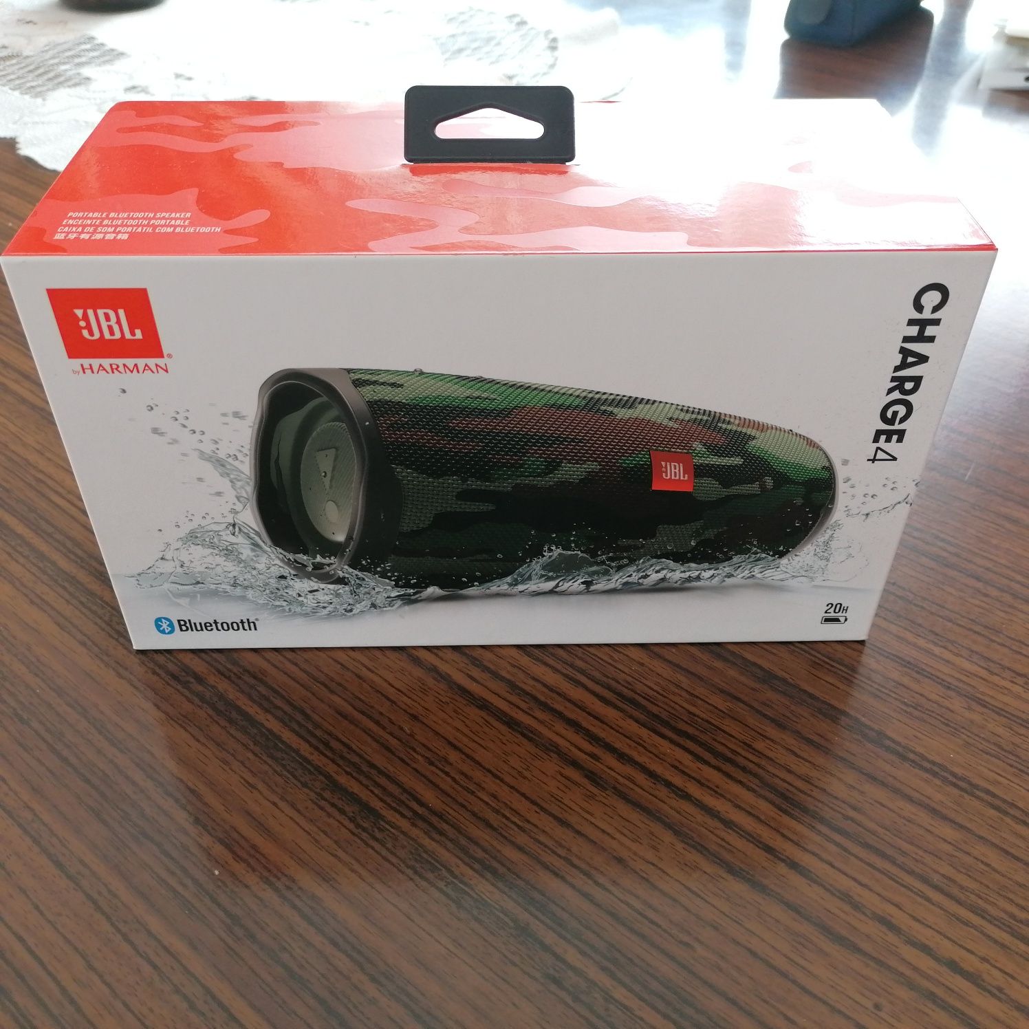 Głośnik bluetooth oryginalny JBL Charge 4 moro camo