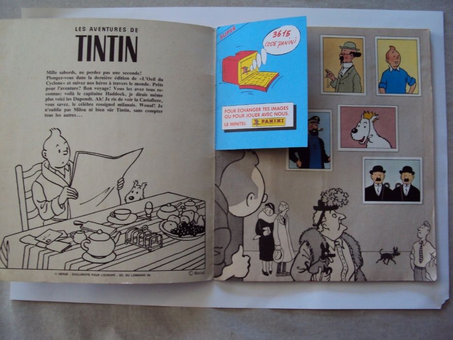 Caderneta Tintin - PANINI