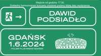 Bilety Dawid Podsiadło Gdańsk 01.06.2024 2 szt, 11 rząd, odbiór Gdańsk