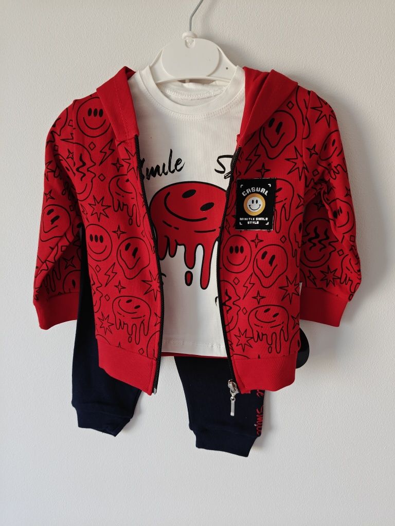 Nowy komplet dres dla chlopca od 68 do 92