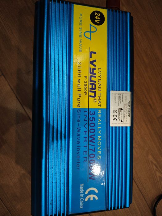 Інвертор перетворювач Lvyuan 3500w/7000w 24В чистий синус