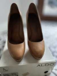 Buty damskie na obcasie szpilki beżowe Aldo rozmiar 39