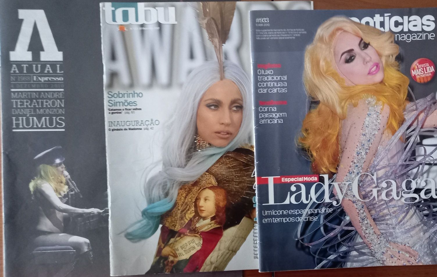 Lady Gaga em 2010 três revistas e conteúdos