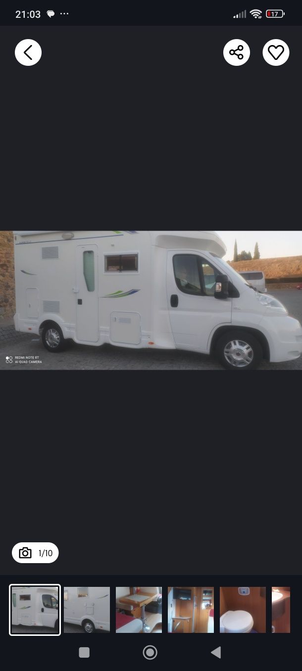 Autocaravana Fiat Ducato autostar