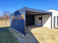Nowoczesna wiata garażowa, carport, wiata samochodowa