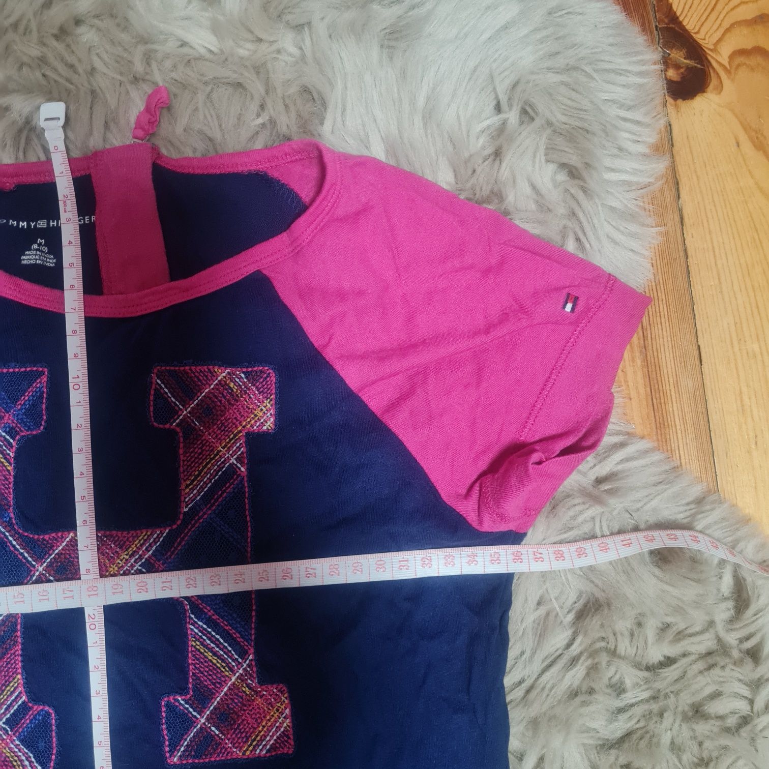 Tommy Hilfiger t-shirt koszulka granatowa XS z logo