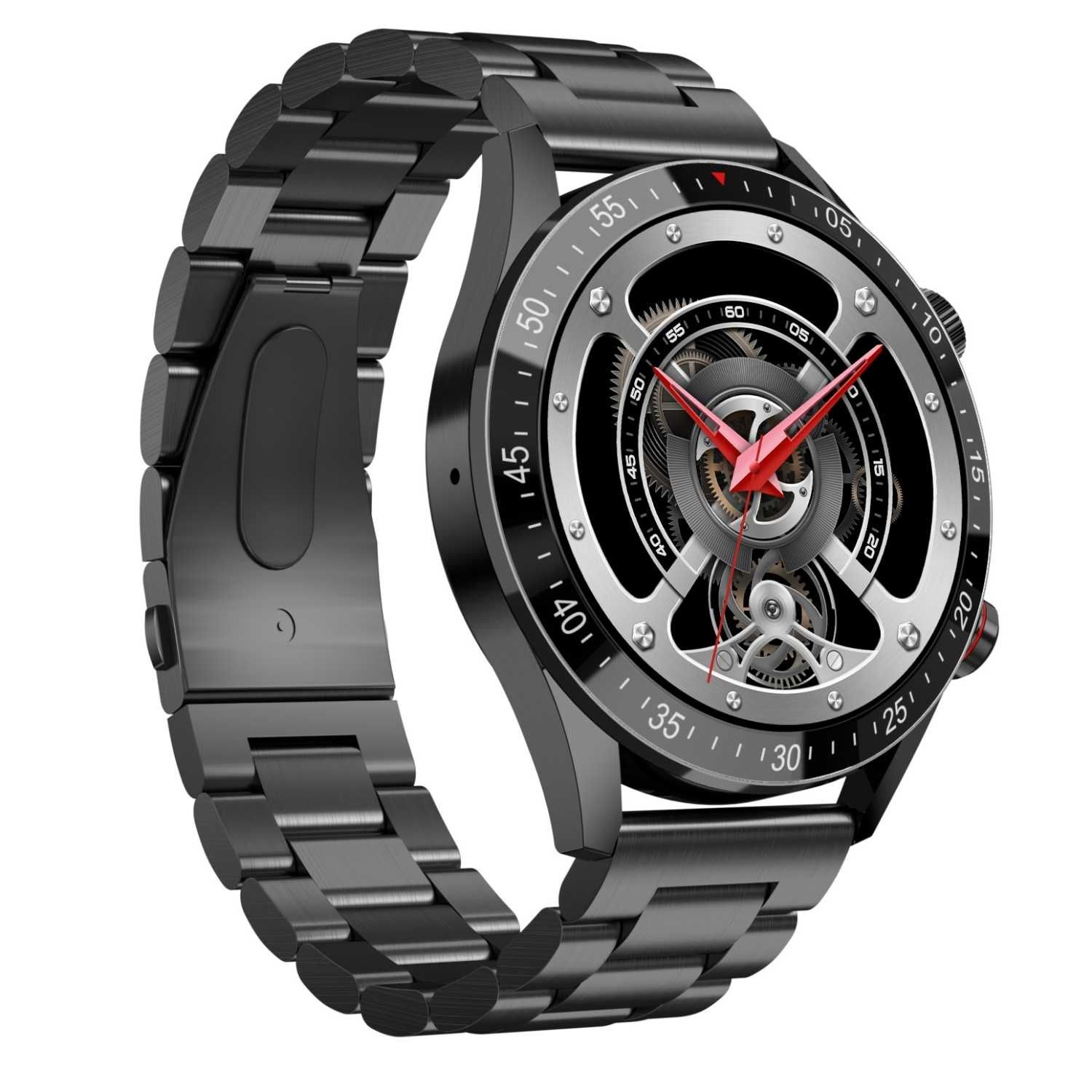 SMARTWATCH GRAVITY GT4-2 Czarny  z Czarną Bransoletą