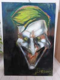 Joker Duży Obraz Malowany Cyrson olej na płótnie DC Batman