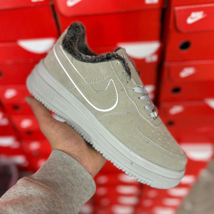 Зимові кросівки Nike Air Force, теплі кросівкі, чоловіче зимове взуття